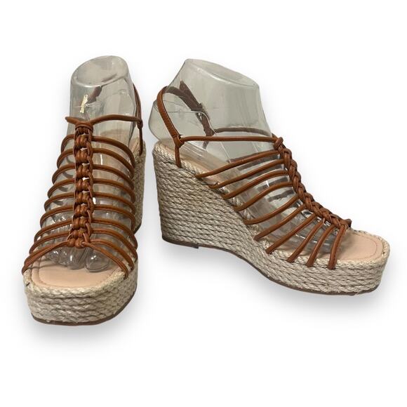 Via Spiga Selma strappy espadrille wedge sandals - Picture 2 of 7